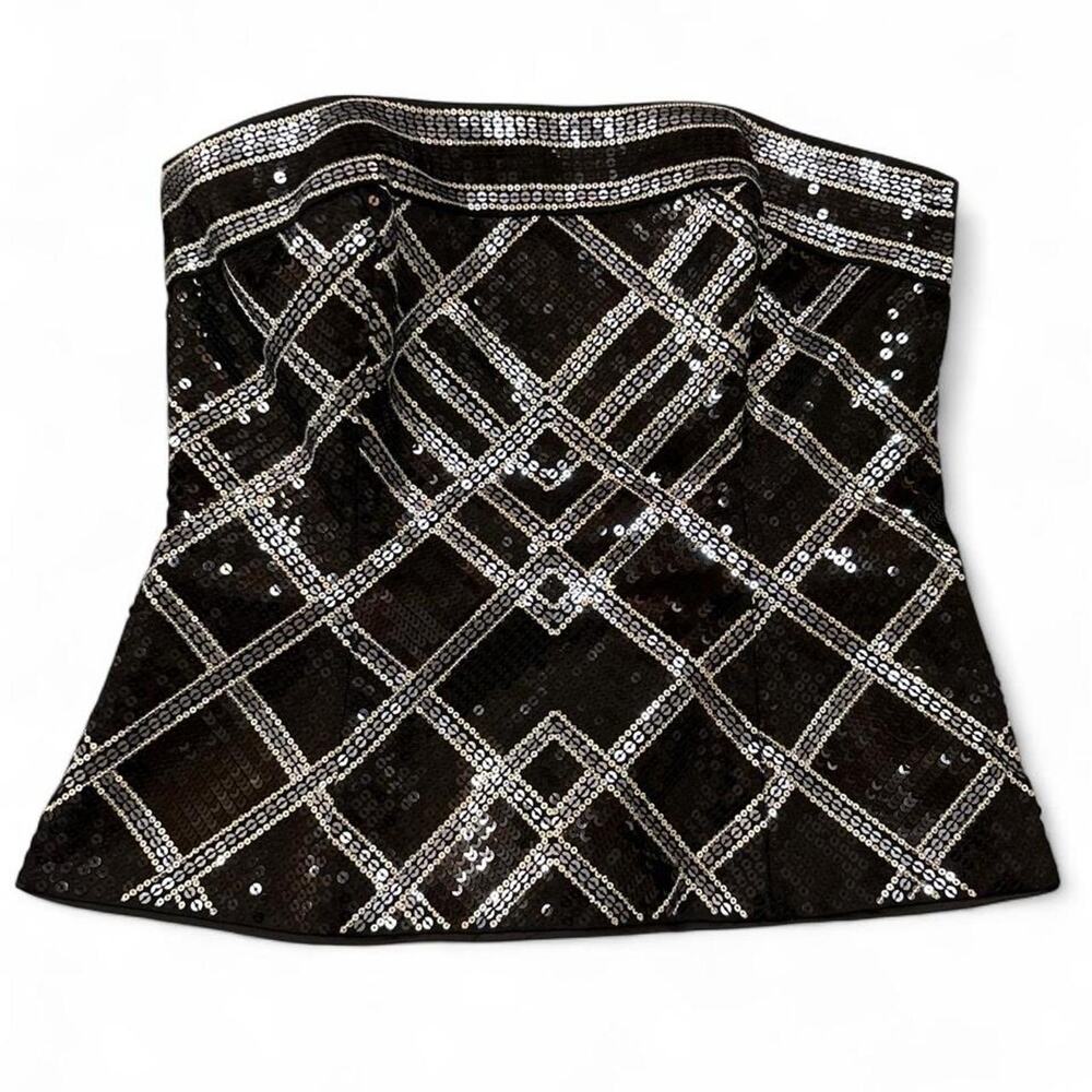 White Hose Black Market sequins corset. Size 4.